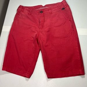 Broadway red casual shorts